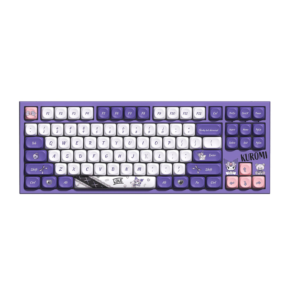 Akko Kuromi 5087 V5 Multi-Mode RGB Hot-Swappable Mechanical Keyboard (Akko V3 Piano Pro Switch)