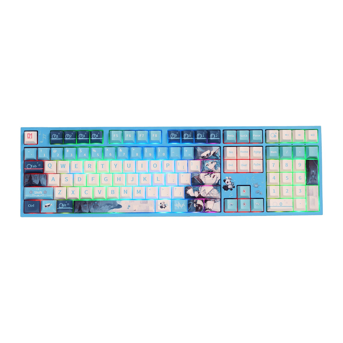 Akko Hatsune Miku With You 2025 5108 V5 Multi-Mode RGB Hot-Swappable Mechanical Keyboard