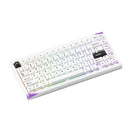 Akko Mineral 01 VIA Black on White Aluminum Curved Design Case Multi-Mode RGB Hot-Swappable Mechanical Keyboard