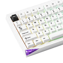 Akko Mineral 01 VIA Black on White Aluminum Curved Design Case Multi-Mode RGB Hot-Swappable Mechanical Keyboard