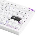 Akko Mineral 01 VIA Black on White Aluminum Curved Design Case Multi-Mode RGB Hot-Swappable Mechanical KeyAkko Mineral 01 VIA Black on White Aluminum Curved Design Case Multi-Mode RGB Hot-Swappable Mechanical Keyboardboard