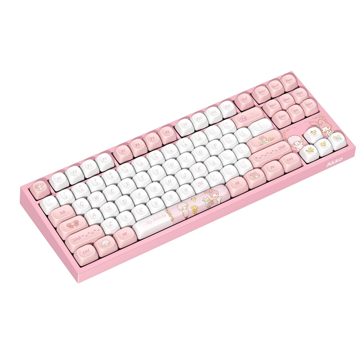 Akko My Melody 5087 V5 Multi-Mode RGB Hot-Swappable Mechanical Keyboard (Akko V3 Piano Pro Switch)