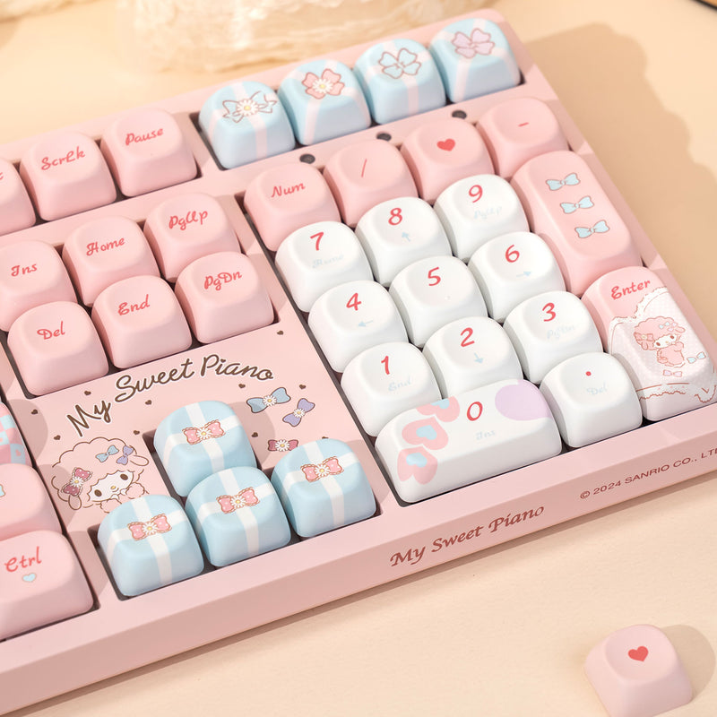 Akko My Sweet Piano 3108 V3 Wired Mechanical Keyboard (Akko Frost Pink Switch)