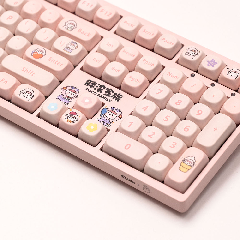 Akko Poco Lamb 3108 V3 Wired Mechanical Keyboard (Akko Frost Pink)