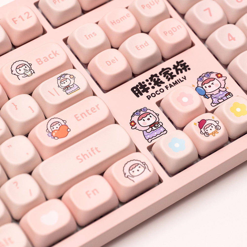 Akko Poco Lamb 3108 V3 Wired Mechanical Keyboard (Akko Frost Pink)