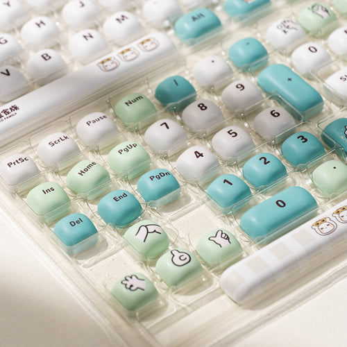 Akko Poco Family - Poco Bear Keycap Set MOG Profile 129 Keys