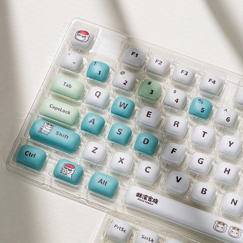 Akko Poco Family - Poco Bear Keycap Set MOG Profile 129 Keys