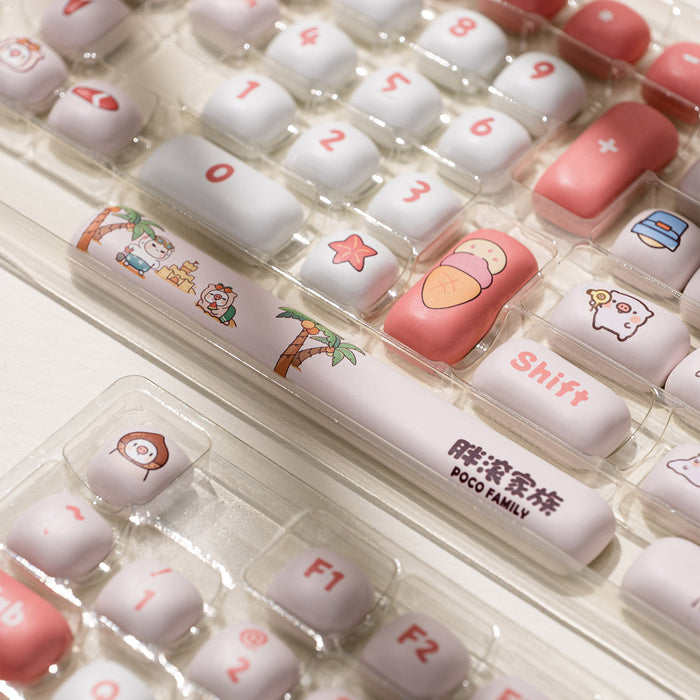 Akko Poco Family - Poco Piggy Keycap Set MOG Profile 138 Keys