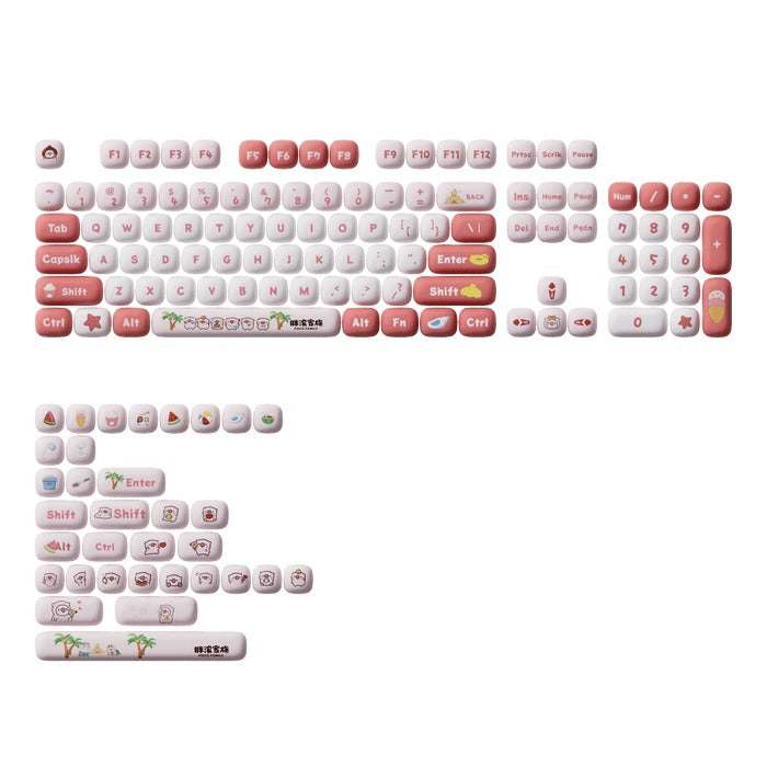 Poco Game Codekey Akko Poco Family - Poco Piggy Keycap Set MOG Profile 138 Keys