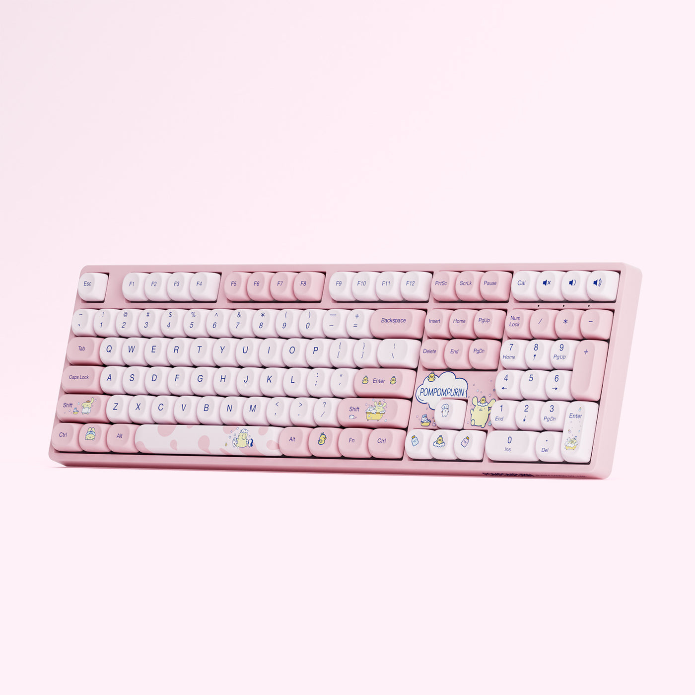 Akko Pompompurin 5108B Plus Multi-Mode RGB Hot-Swappable Mechanical Keyboard (Akko V3 Piano Pro Switch)