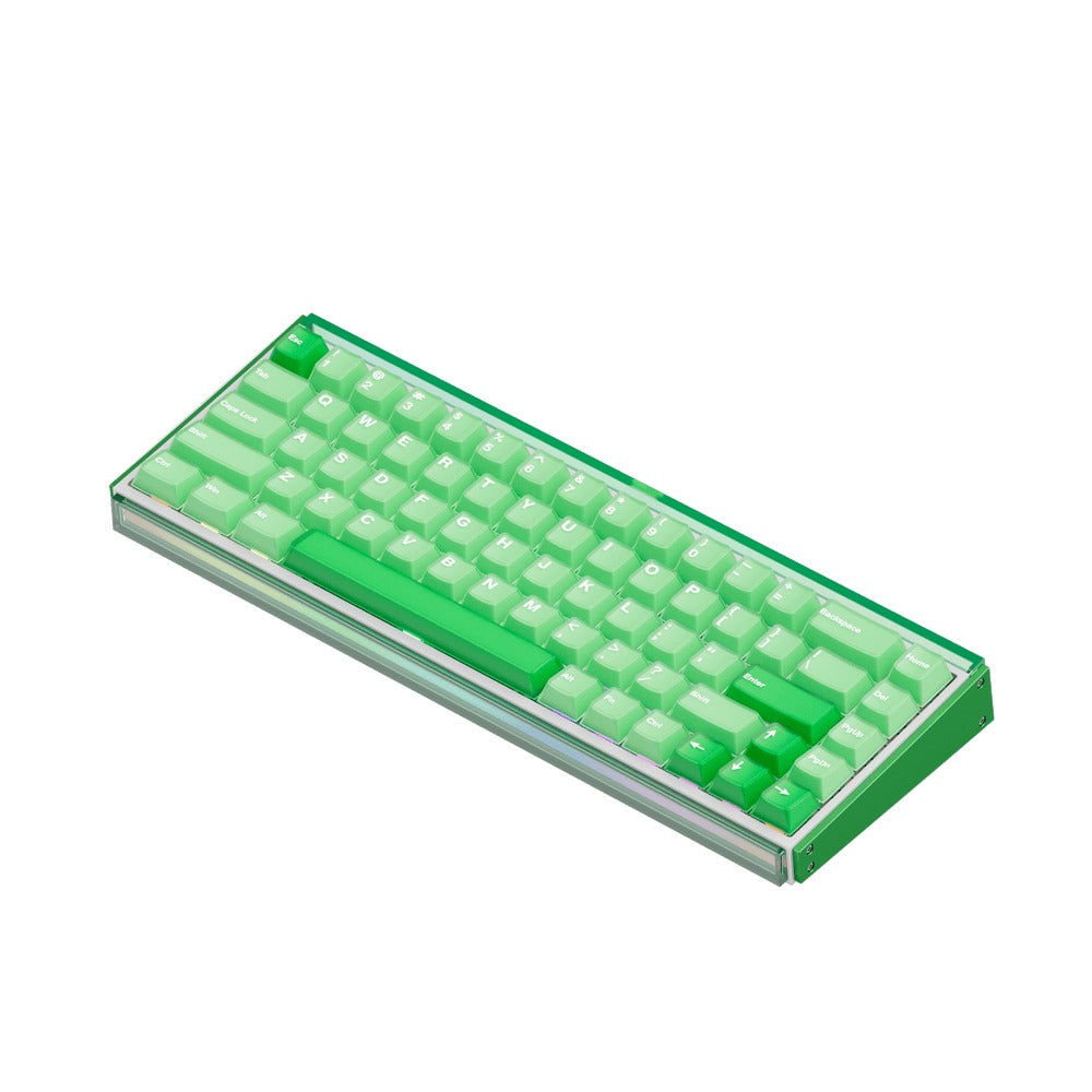 Akko Ray68 RGB Wired Mechanical Keyboard (Misty Green & White)