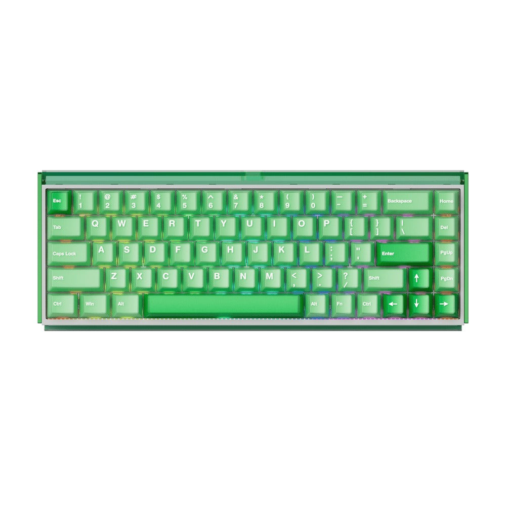 Akko Ray68 RGB Wired Mechanical Keyboard (Misty Green & White)