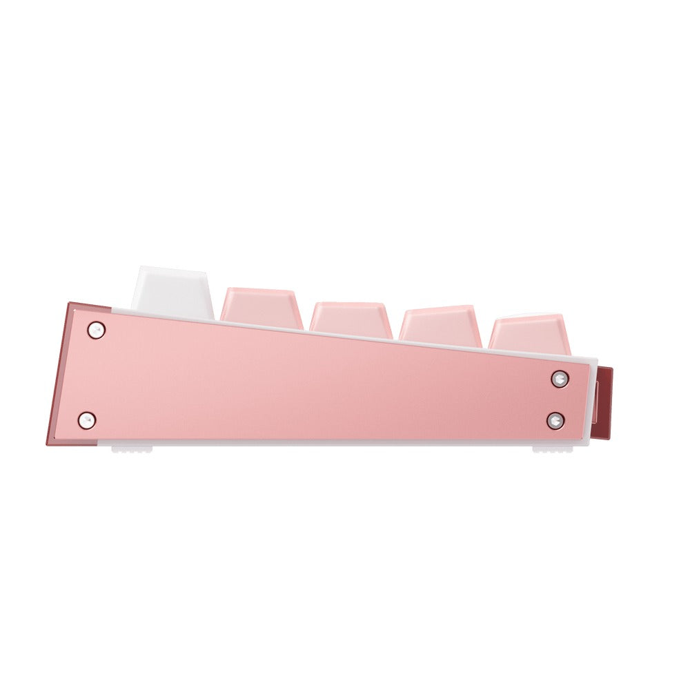 Akko Ray68 RGB Wired Mechanical Keyboard (Misty Pink & White) (Akko AstroAim Magnetic Switch) (101-RA68B-002)