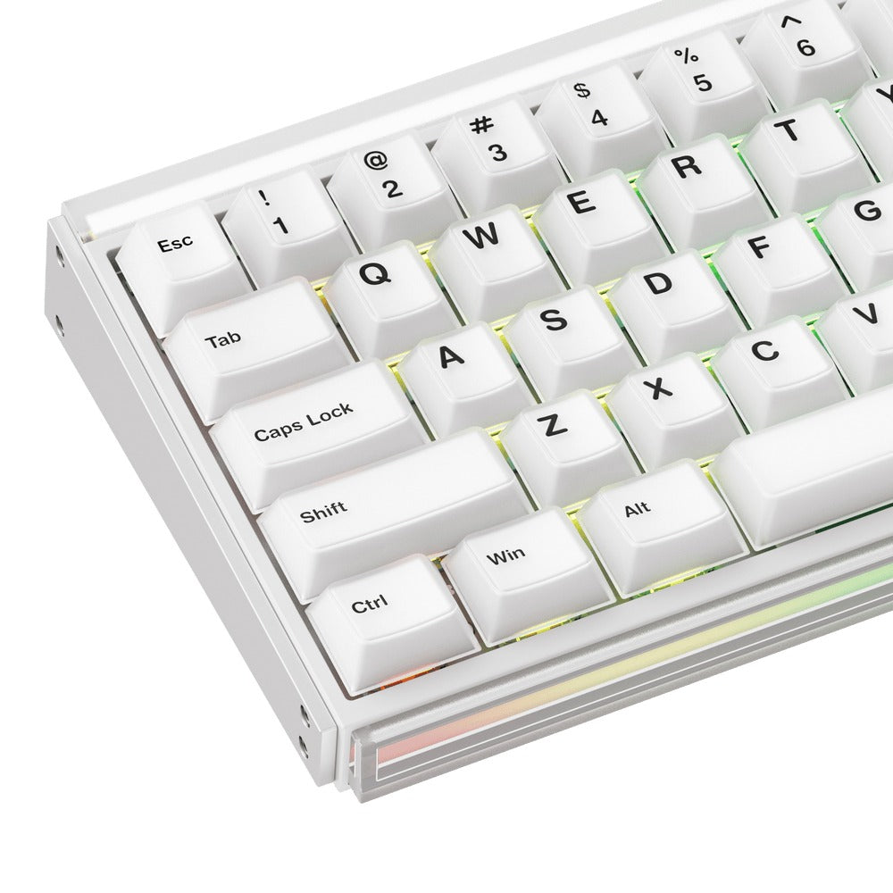 Akko Ray68 RGB Wired Mechanical Keyboard (Misty White) (Akko AstroAim Magnetic Switch) (101-RA68B-001)