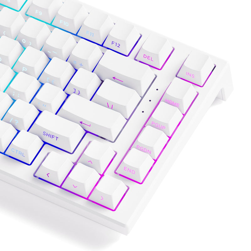 Akko TAC75 HE Shine-Through White Wired ARGB Mechanical Keyboard