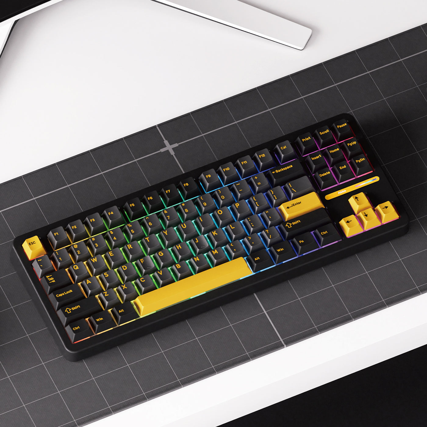 Akko TAC87 Black & Gold Multi-Mode RGB Hot-Swappable Mechanical Keyboard