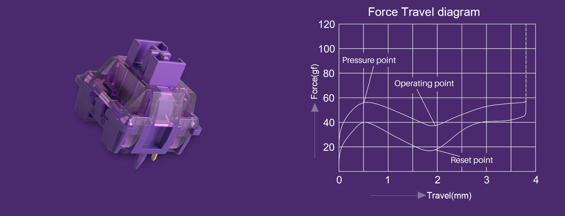 Akko V3 Pro Lavender Purple Switches (45 Pcs)