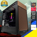 Ultra Alloy MATX Black/Gold Desktop Gaming PC