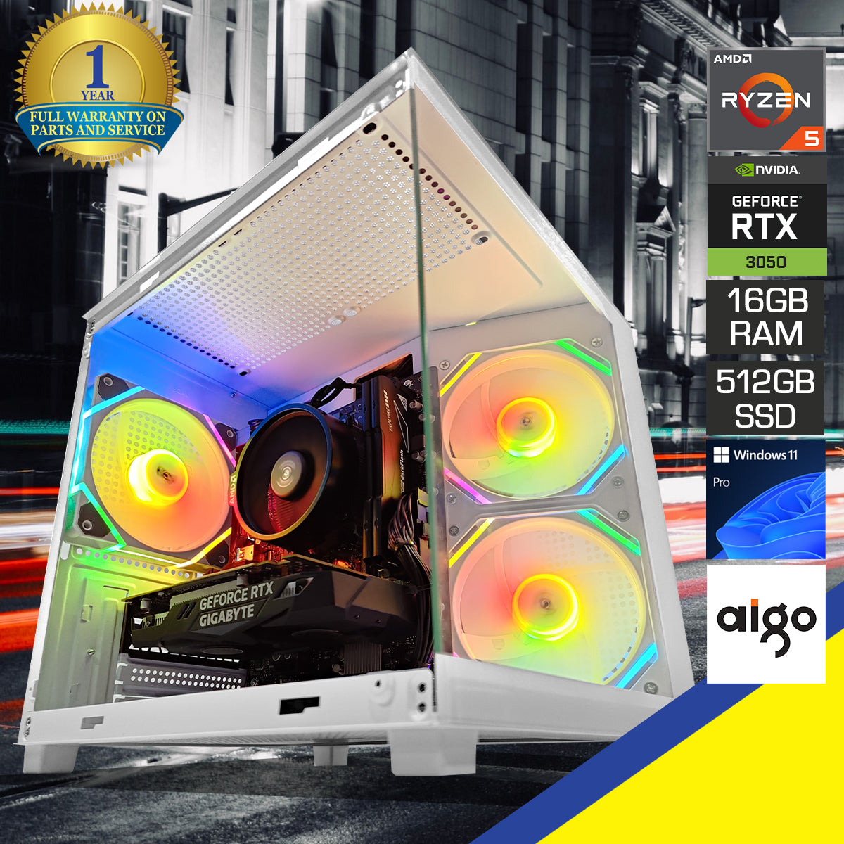 Alpha A275 White Desktop Gaming PC