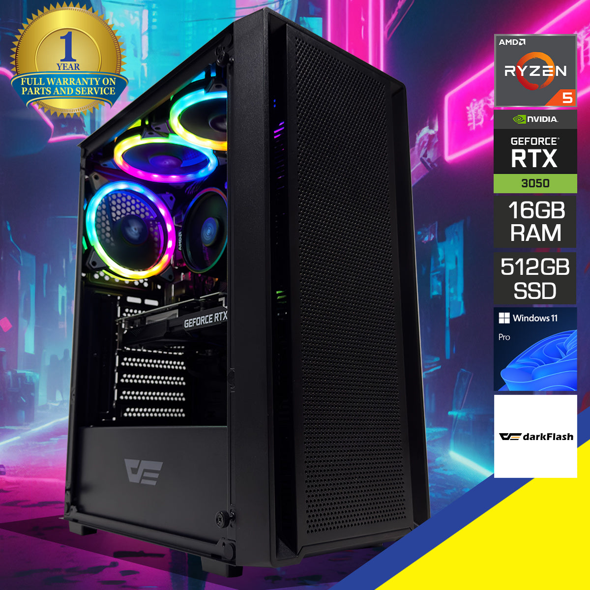 Alpha A305TG Black Desktop Gaming PC