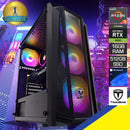 Alpha Cronus Black Desktop Gaming PC | AMD Ryzen 5 5500 | 16GB RAM | 512GB SSD | RTX 3050 | Windows 11 Pro