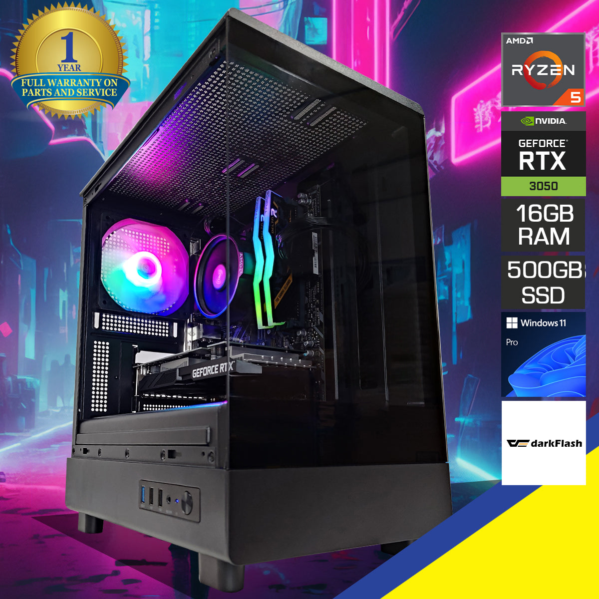Alpha DB330M Black Desktop Gaming PC