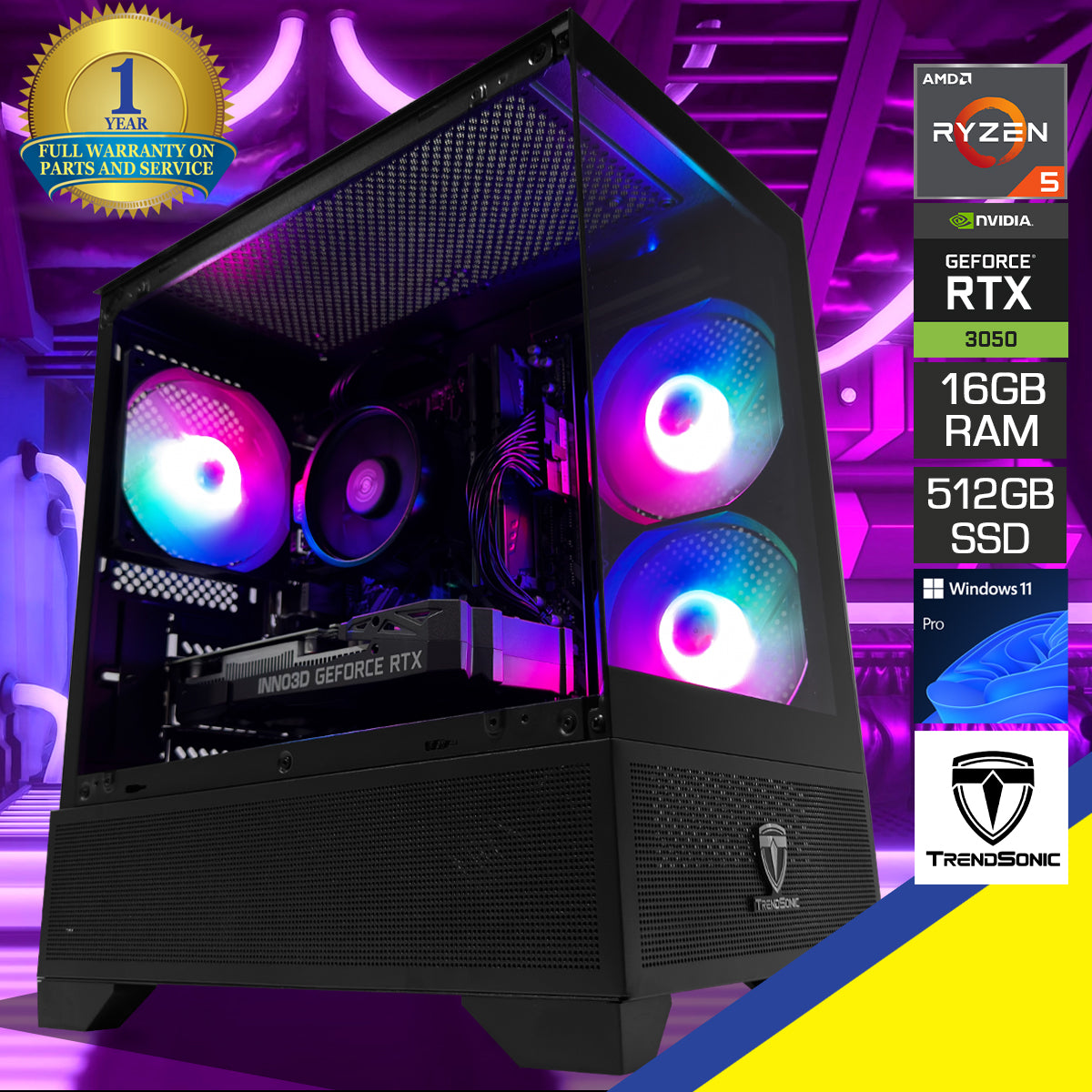 Alpha ERIS Black Desktop Gaming PC