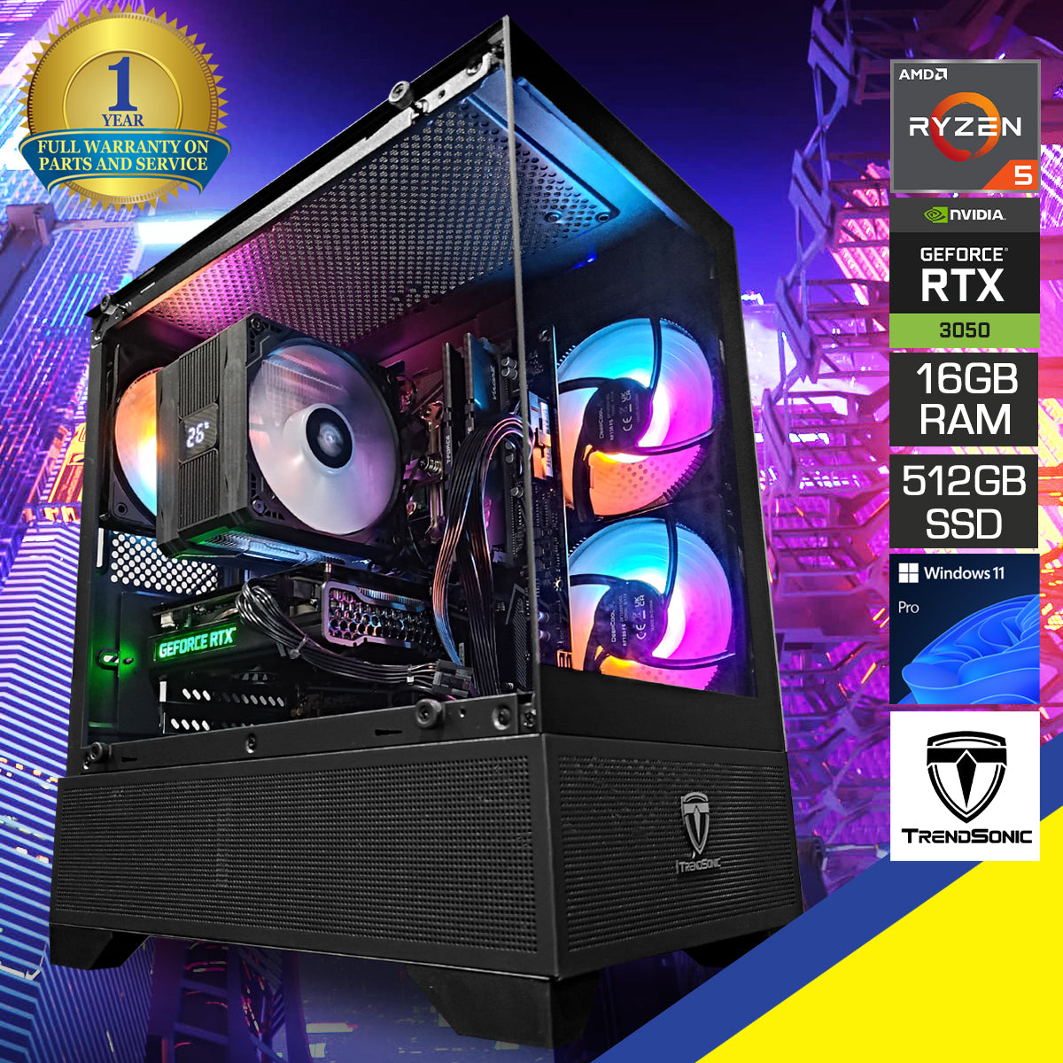 Alpha Eris TG Black Desktop Gaming PC 