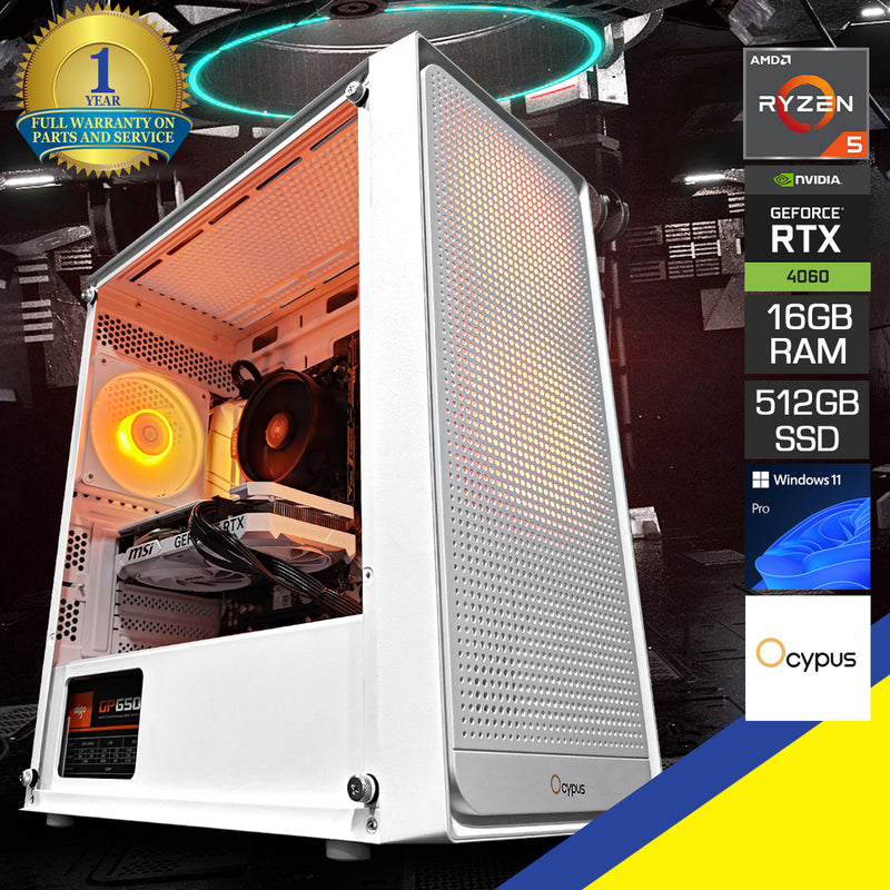 Alpha Gamma C50 White Desktop Gaming PC | DataBlitz