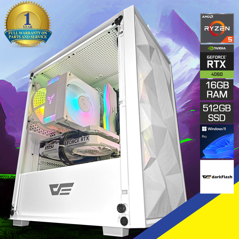 Alpha M305 Mesh White Desktop Gaming PC