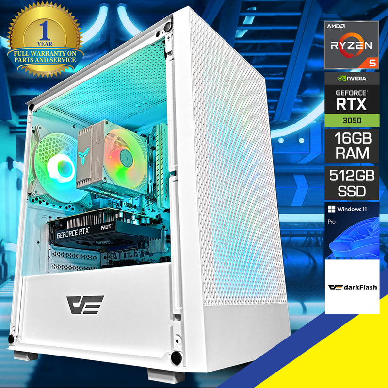 Alpha M305 White Desktop Gaming PC | DataBlitz
