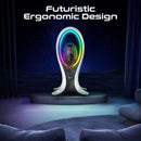 Promate Alpha-X Dynamic High Fidelity Dual Mode RGB Speaker w/ Headphone Stand & USB Hub
