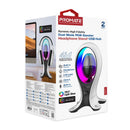 Promate Alpha-X Dynamic High Fidelity Dual Mode RGB Speaker w/ Headphone Stand & USB Hub
