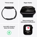 Apple Watch Series 10 GPS 42mm Aluminum Case with Light Blush Sport Band - M/L (Rose Gold) (MWWJ3ZP/A)