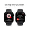 Apple Watch Series 10 GPS 46mm Aluminum Case with Black Sport Band - (Jet Black) (S/M, M/L) (MWWP3ZP/A, MWWQ3ZP/A)