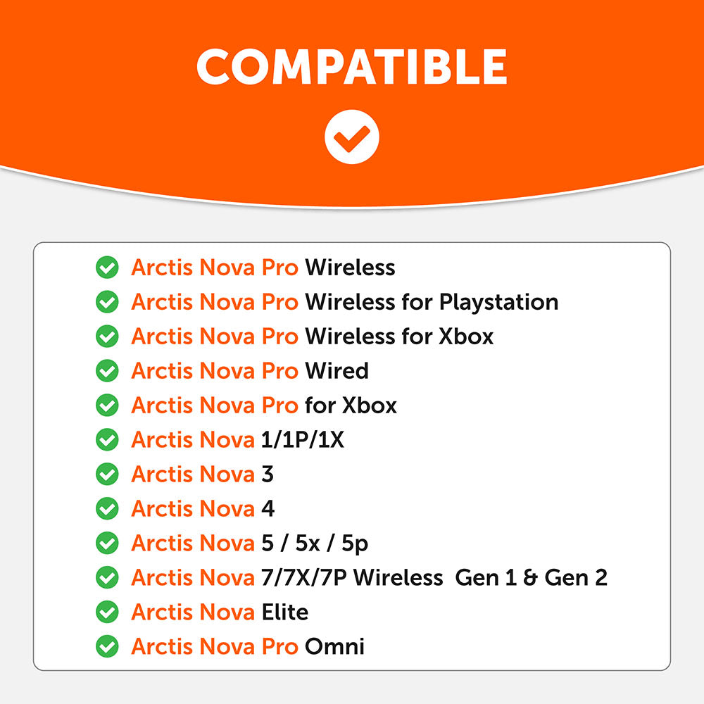 Wicked Cushions WC Silicone HeadbandZ for Arctis Nova V2 Headsets
