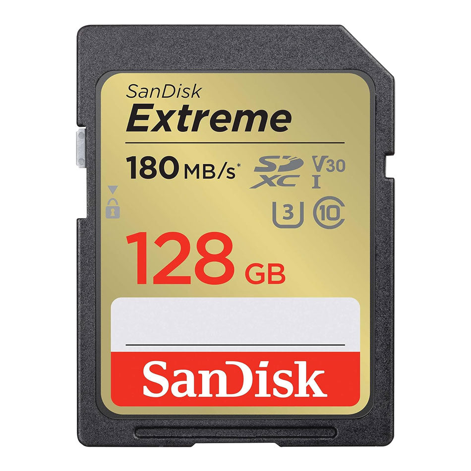 Sandisk Extreme 128GB 180MB/s SDXC UHS-I Card (SDSDXVA-128G-GNCIN) | DataBlitz
