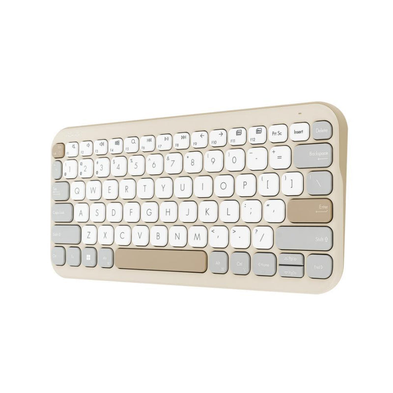 Asus Marshmallow KW100 Wireless Keyboard (Oat Milk)