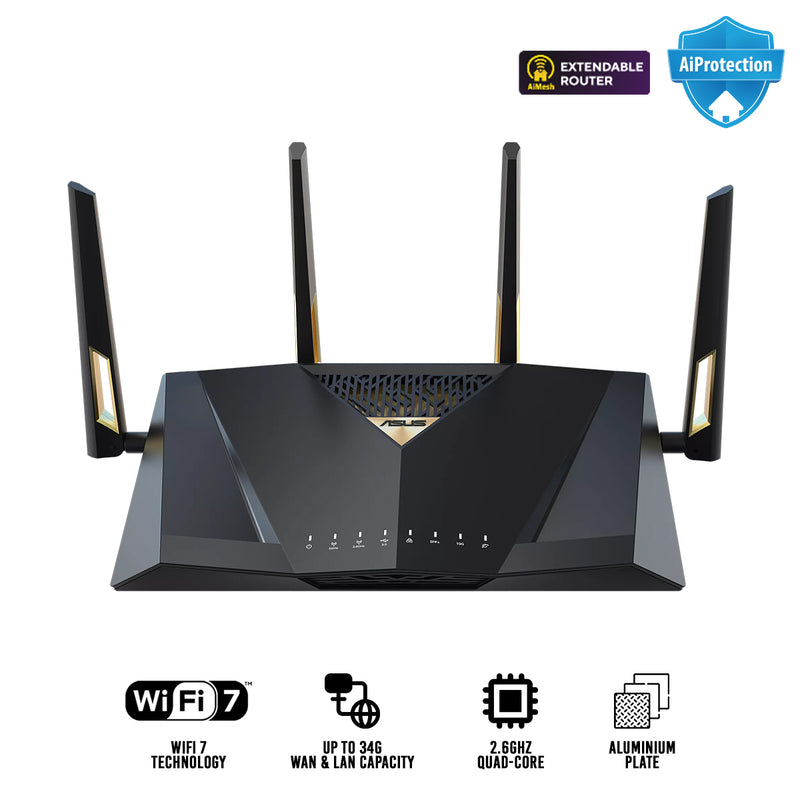 Asus RT-BE88U Dual-Band WiFi 7 AiMesh Extendable Router