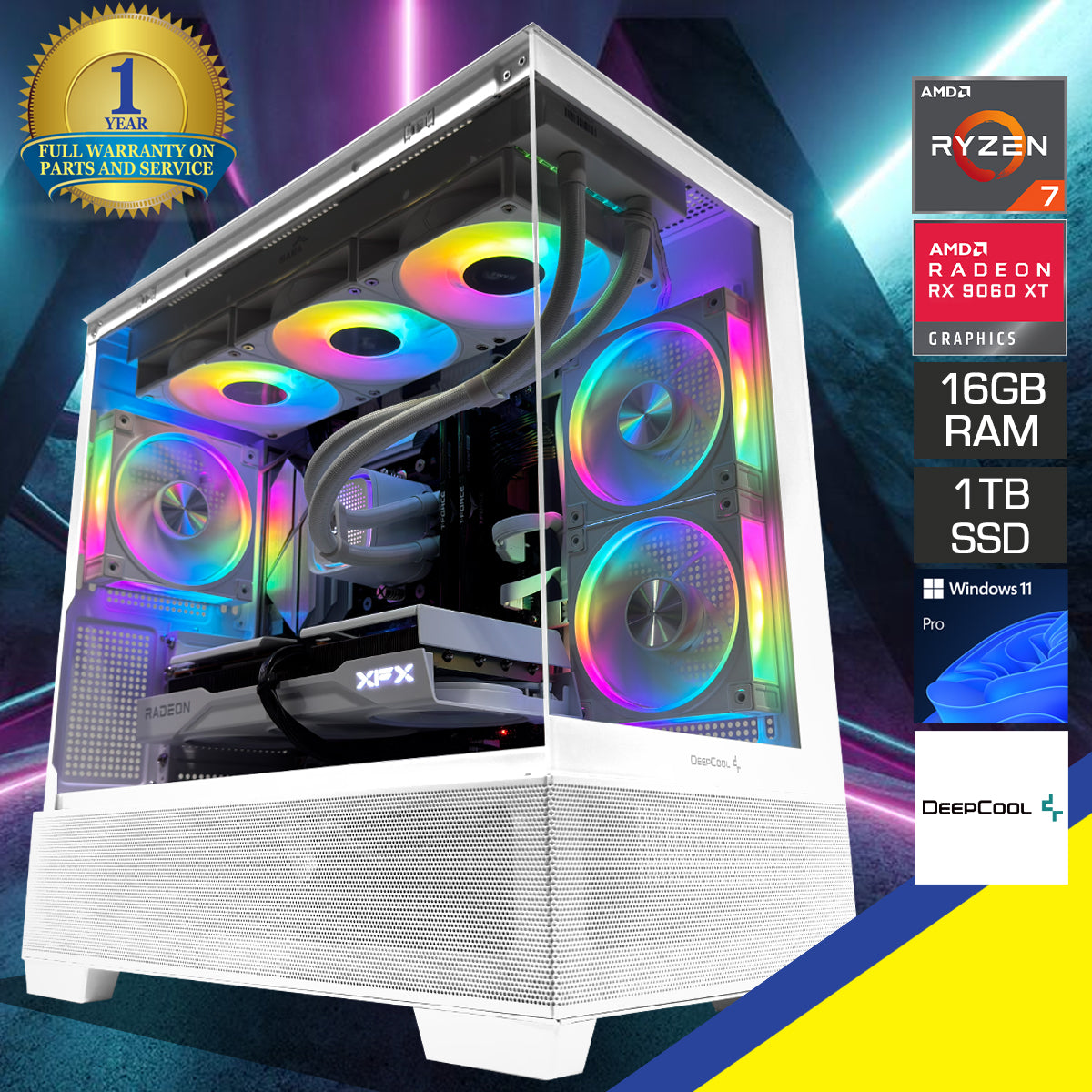 Aurora CG380F White Gaming PC Desktop Gaming PC