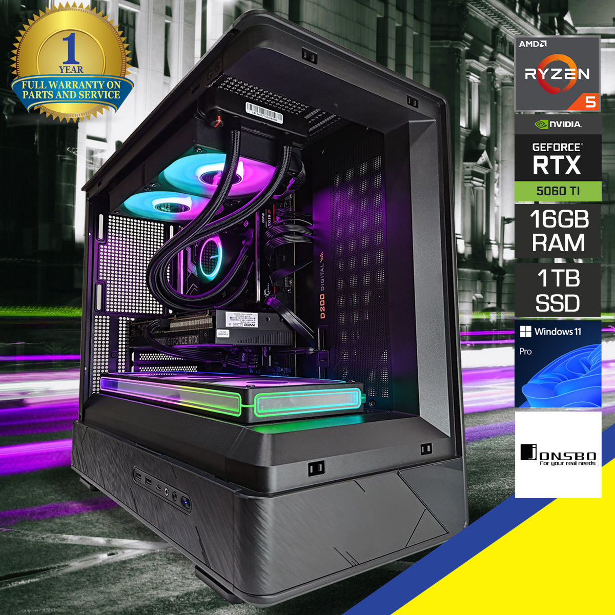Aurora D200 Black Desktop Gaming PC | DataBlitz