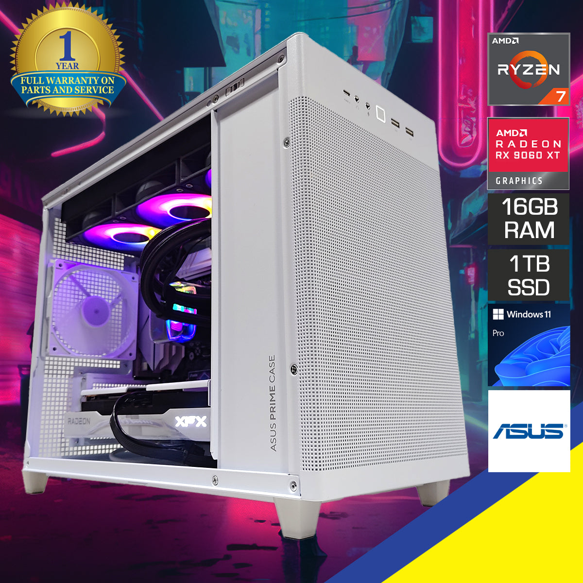 Aurora Prime White Desktop Gaming PC