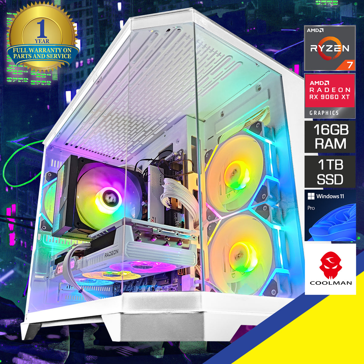 Aurora Spectra White Desktop Gaming PC