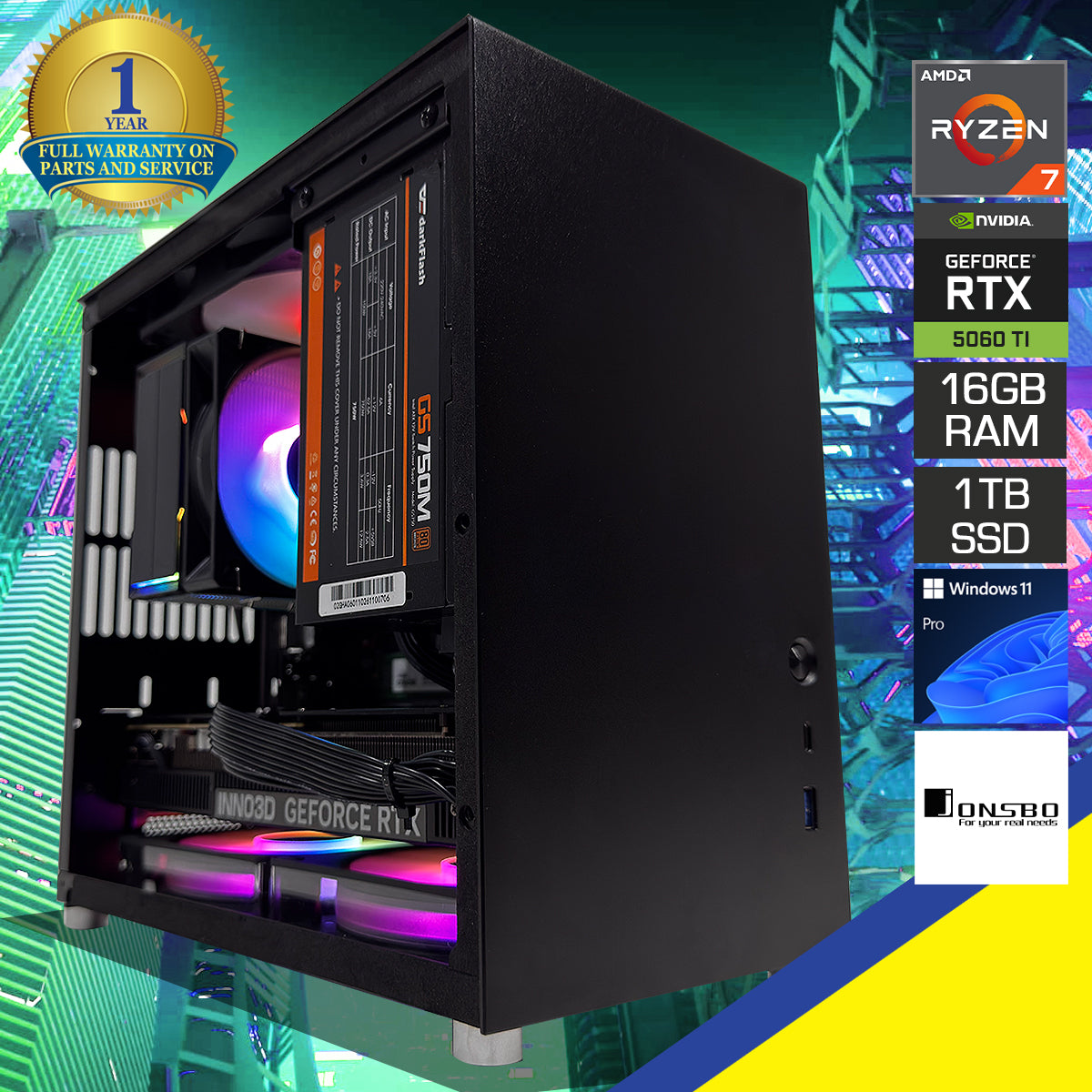 Aurora T8 Plus Black Desktop Gaming PC