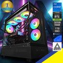 Aurora XR Mid Tower Black Desktop Gaming PC | Intel Core i7 - 12700 | 32GB RAM |  1TB SSD | RTX 5070 OC| Windows 11 Pro