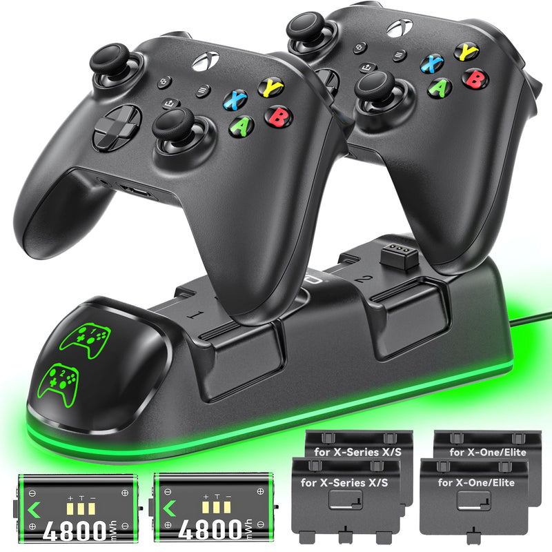OIVO Controller Charging Station for XboxOne / Xbox Series S/X / Elite Controller (Black) (IV-BX313)