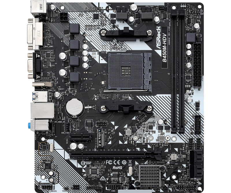 ASRock B450M-HDV R4.0 DDR4 Motherboard