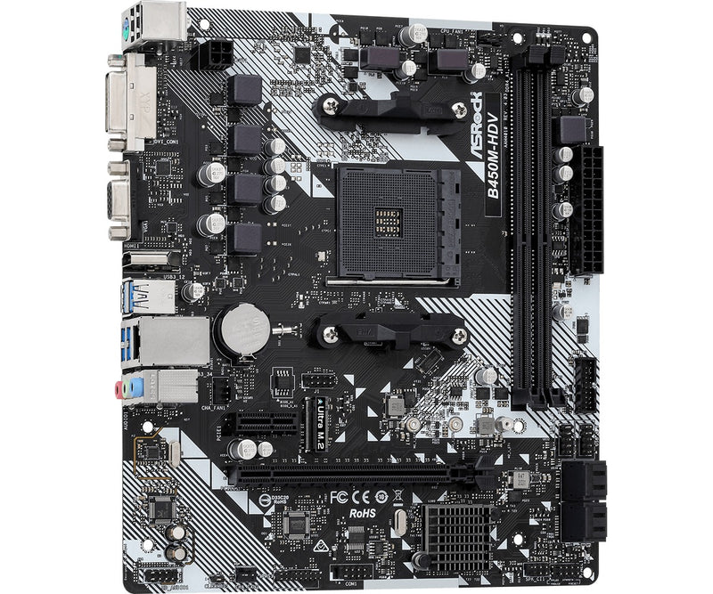 ASRock B450M-HDV R4.0 DDR4 Motherboard