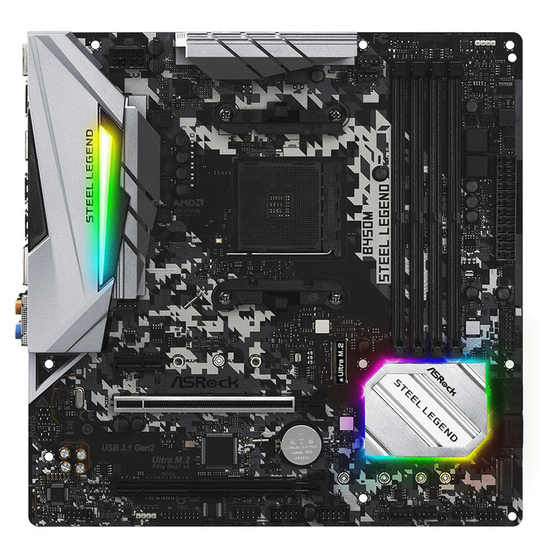 ASRock B450M Steel Legend DDR4 Motherboard