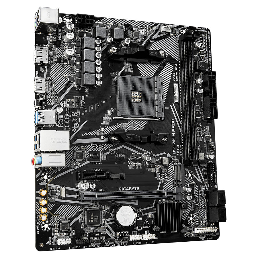 Gigabyte B550M H ARGB (REV.1.0) DDR4 Ultra Durable Motherboard